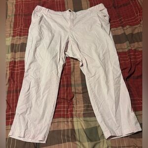 Old Navy Womens OG Chino Pants Light Pink Size 2X Plus